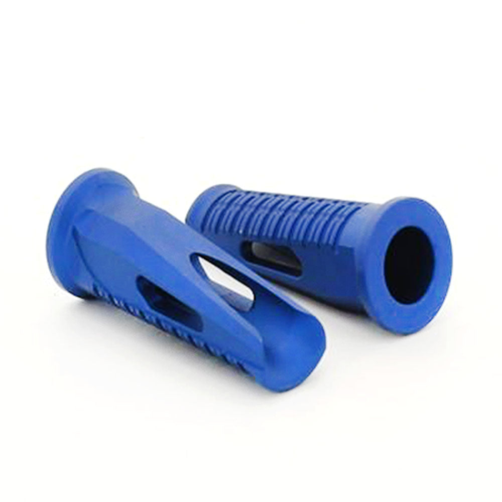 Pair Blue Universal Motorcycle Dirt Bike Footrest Footpegs Pedal ID 18mm OD 32mm