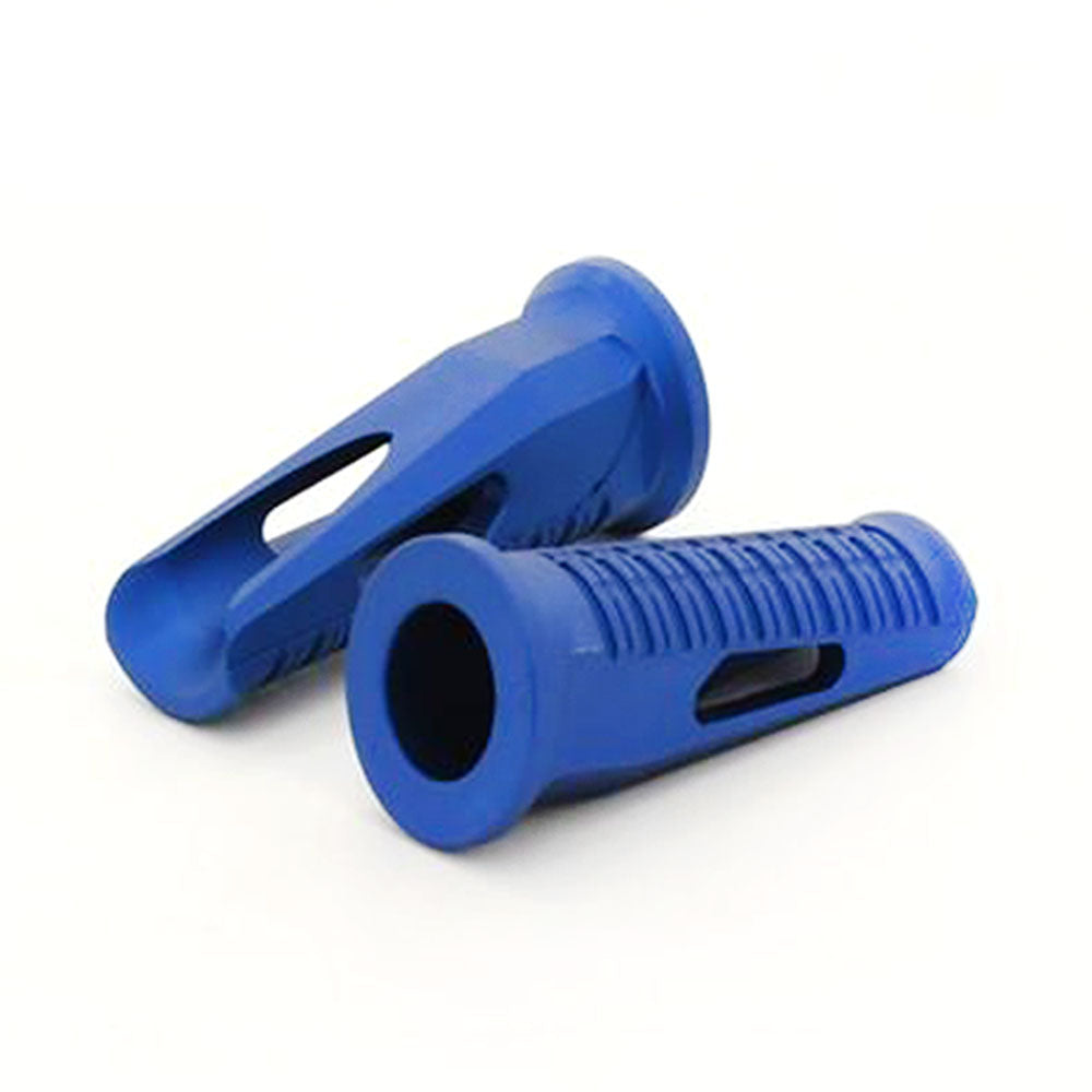 Pair Blue Universal Motorcycle Dirt Bike Footrest Footpegs Pedal ID 18mm OD 32mm