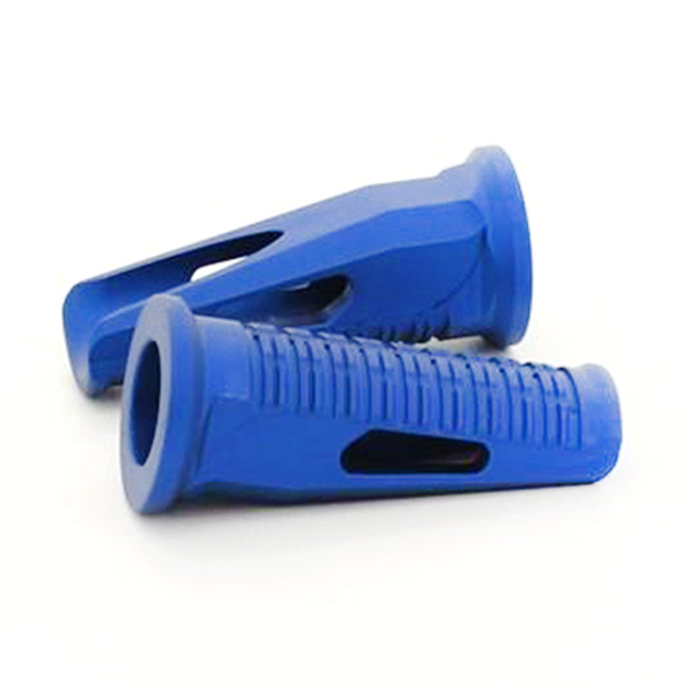 Pair Blue Universal Motorcycle Dirt Bike Footrest Footpegs Pedal ID 18mm OD 32mm