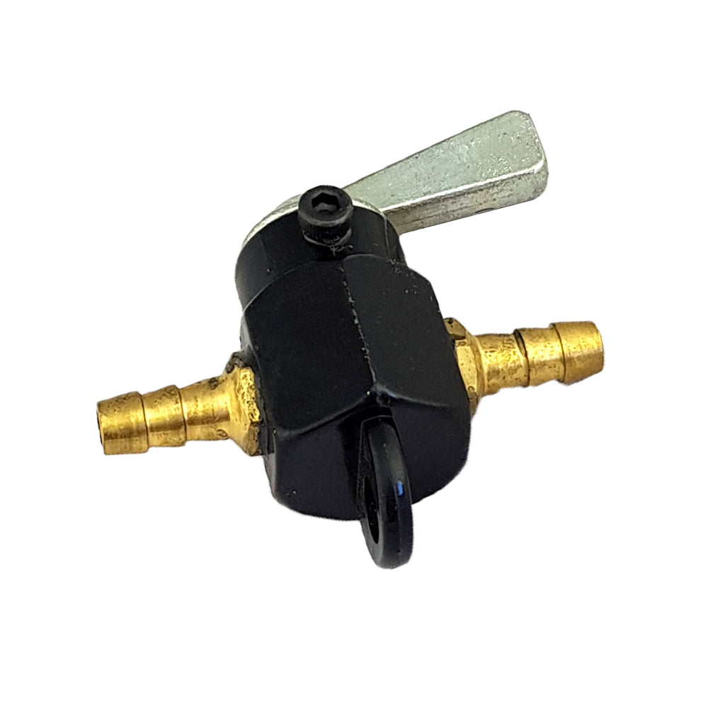 Motorcycle Fuel Tap In Line On/Off W/Mount 6mm Fit Yamaha Suzuki Kawasaki Honda