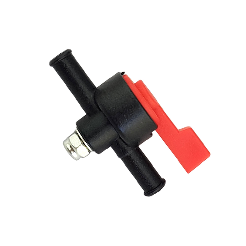 Motorcycle Fuel Tap In Line On/Off 6mm Black Fit Yamaha Suzuki Kawasaki Honda
