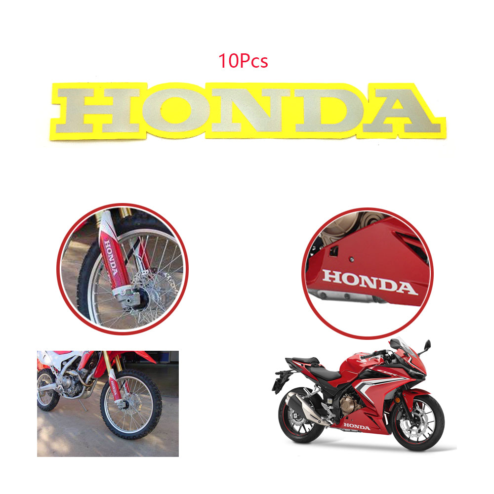 10 Pcs For Honda Silver Swingarm Sticker Motorbike Dirt Bike Sticker Decals Au Stock