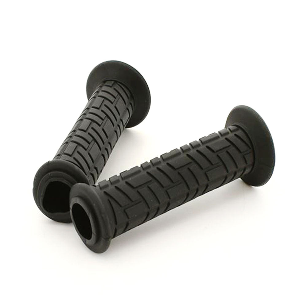 Pair 7/8" 22mm Open end diagonal grips Rubber 132mm Long Motorcycle Superbike