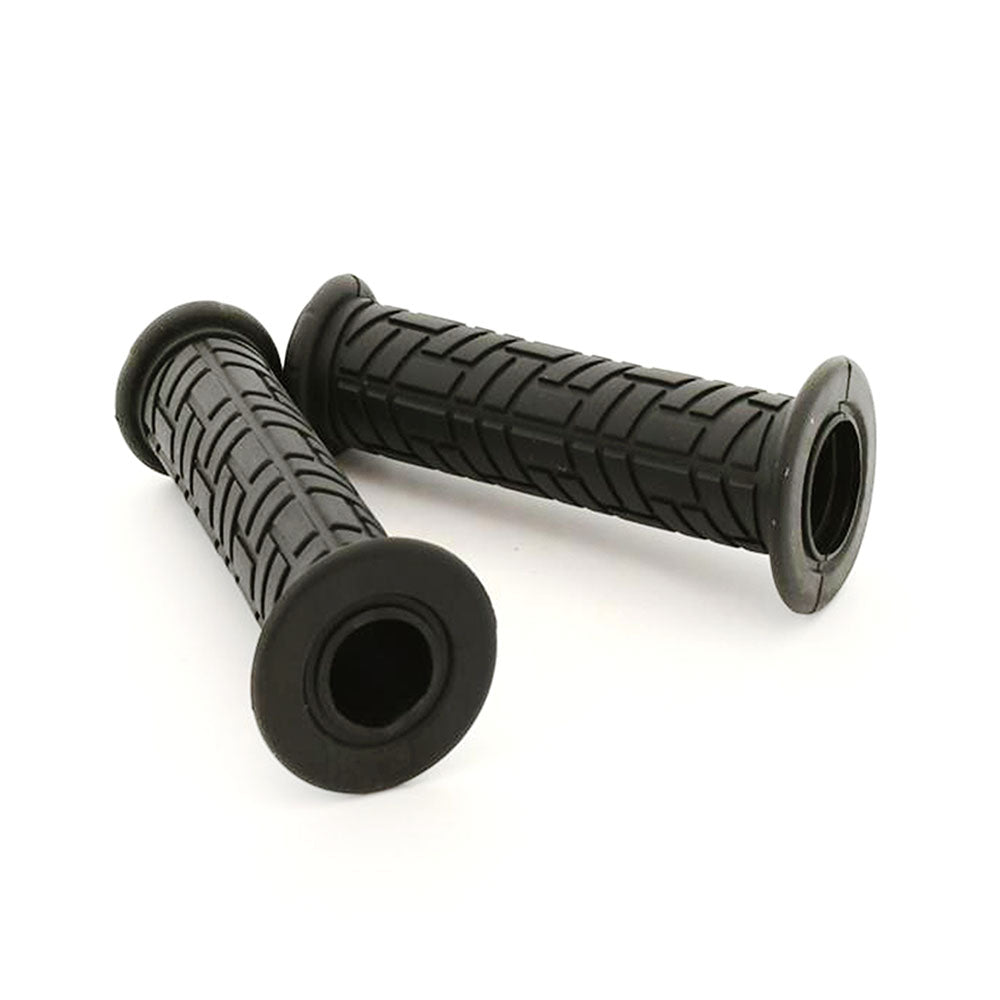 Pair 7/8" 22mm Open end diagonal grips Rubber 132mm Long Motorcycle Superbike