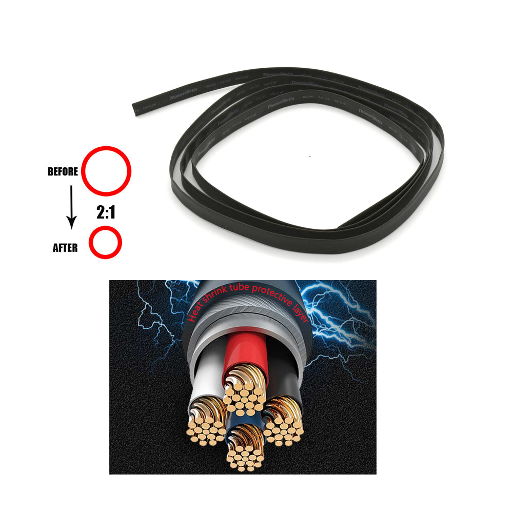 Thomas & Betts Heat Shrink Tube 7mm Tubing Insulation & Wire Sleeve Ratio 2:1