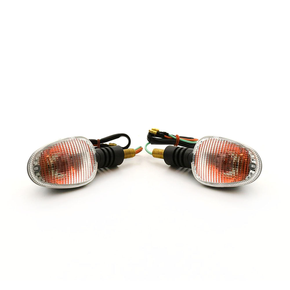 Pair Front Or Rear Indicator Clear lens Fit KTM 125 Supermoto 250 EXC 625 SXC 640 LC4 660 SMC etc.