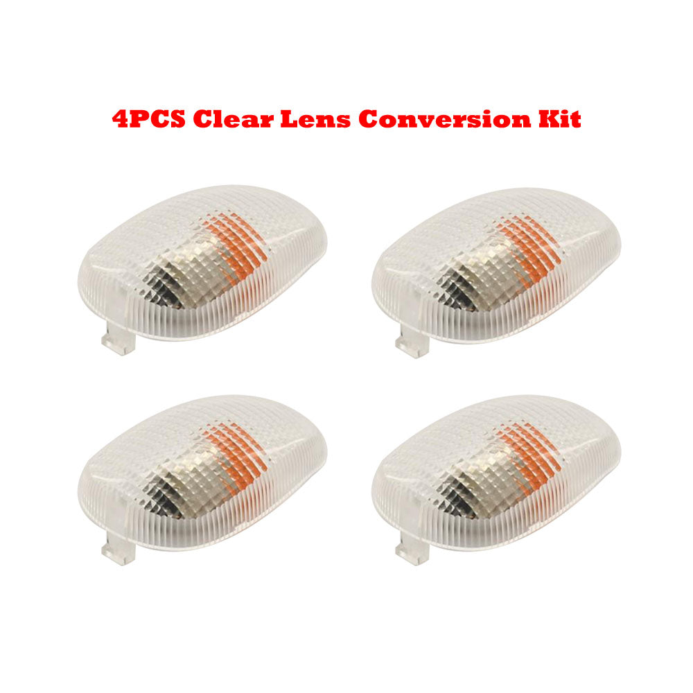 4 Pcs Motorcycle Clear Lens Conversion Kit Fit KTM 200 EXC 250 EXC 300 EXC 400 SC 540 SXC 625 SXC etc.
