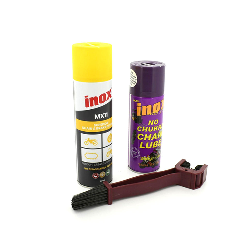 Motorcycle Service Kit 500g Chain Cleaner Aerosol Can + Chain Lube Aerosol 300g
