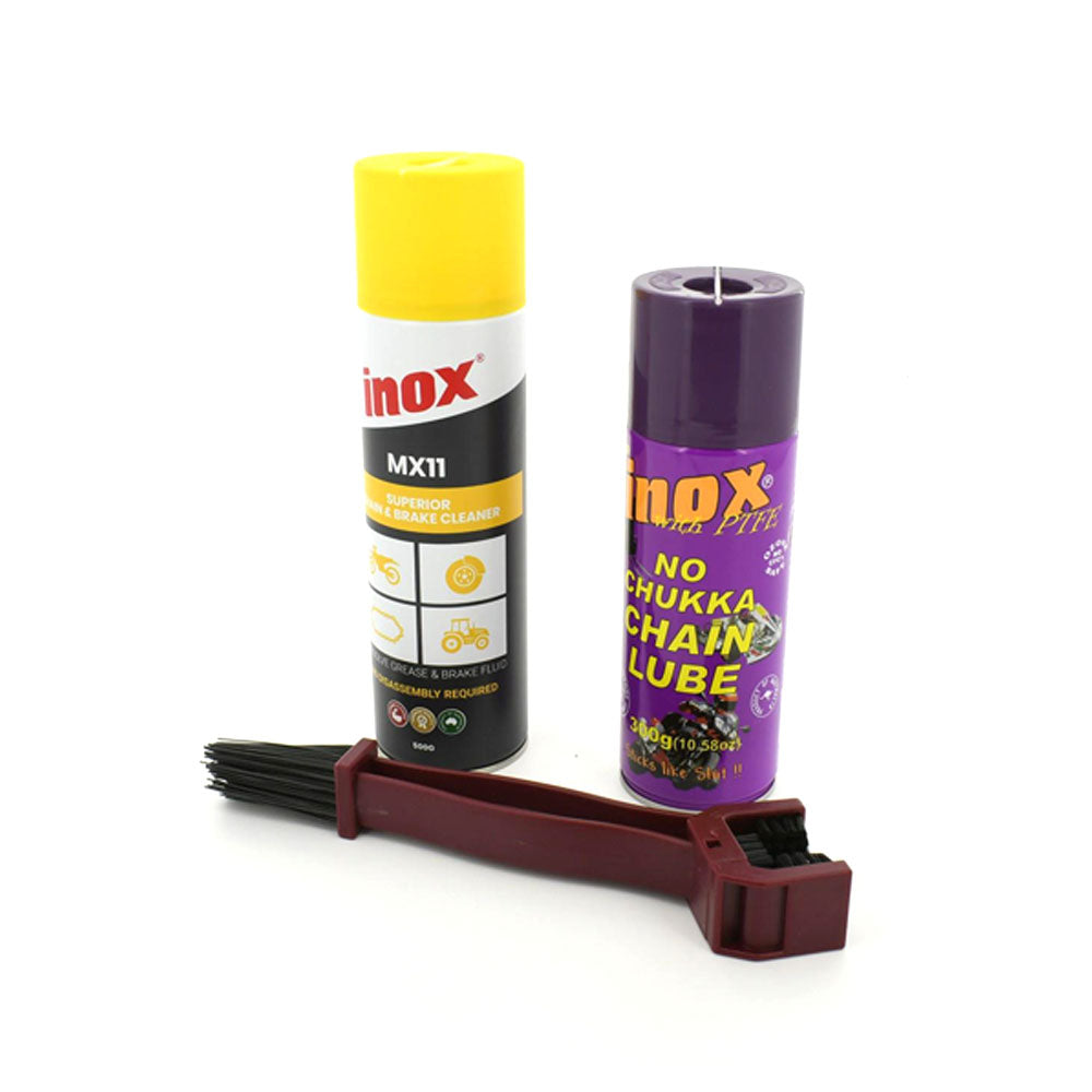 Motorcycle Service Kit 500g Chain Cleaner Aerosol Can + Chain Lube Aerosol 300g