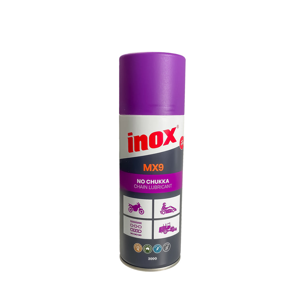 Motorcycle Motorbike MX9 Inox9A Chain Lube No Chukka Aerosol 300G Capacity