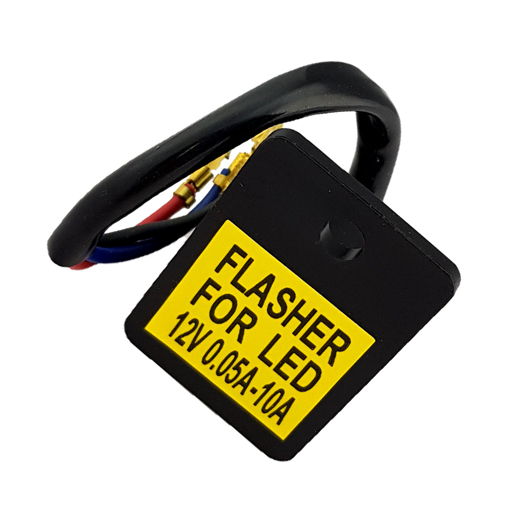 Universal 12V 3 Pin Inline Led Indicator Flasher Relay Can 0.05A-10A