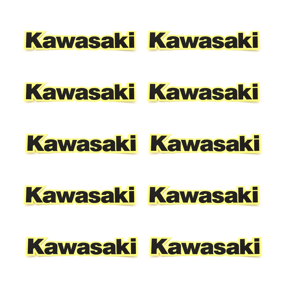 10Pcs 240 x 42mm For Kawasaki Black Swingarm Fender Sticker Motorbike Dirt Bike Sticker Decals