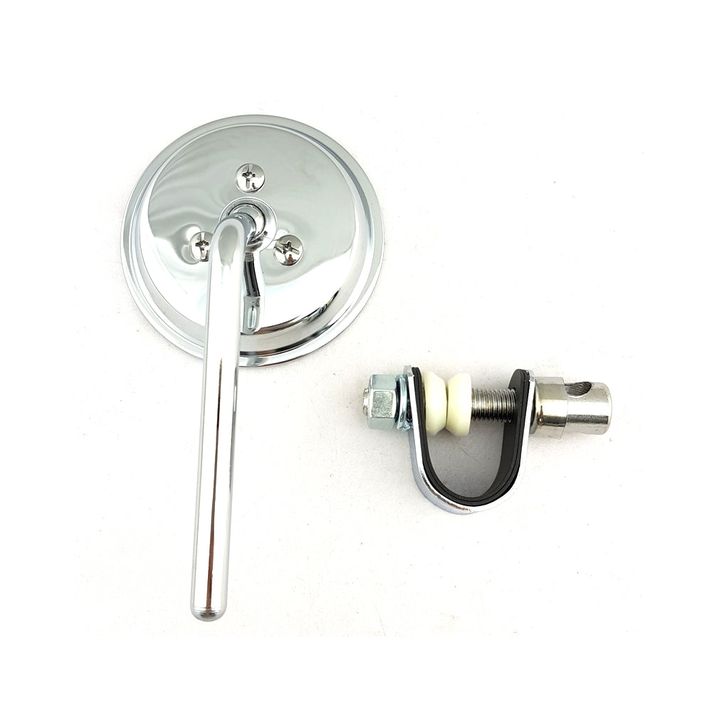 1X Right Or Left Hand Chrome Mirror 10mm Thread Custom Bobber Scrambler