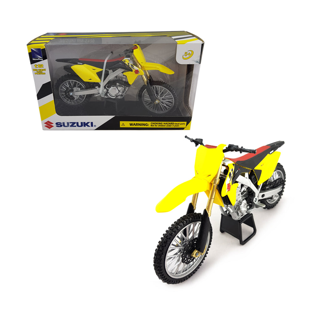 NewRay Licensed 1:12 Scale Suzuki RM-Z450 2014 Dirtbike Diecast Bike