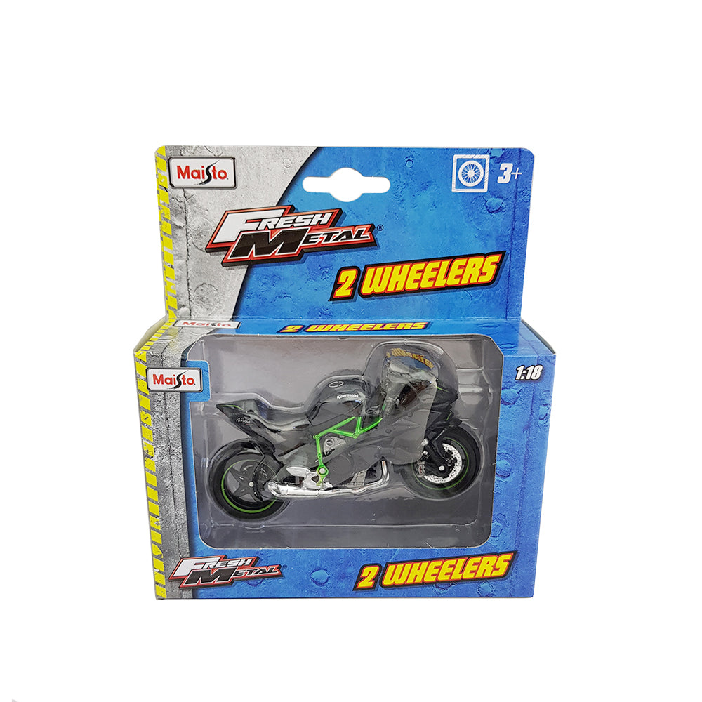 Maisto Licensed 1:18 Scale Kawasaki Ninja HR 2 Motorbike Diecast Model
