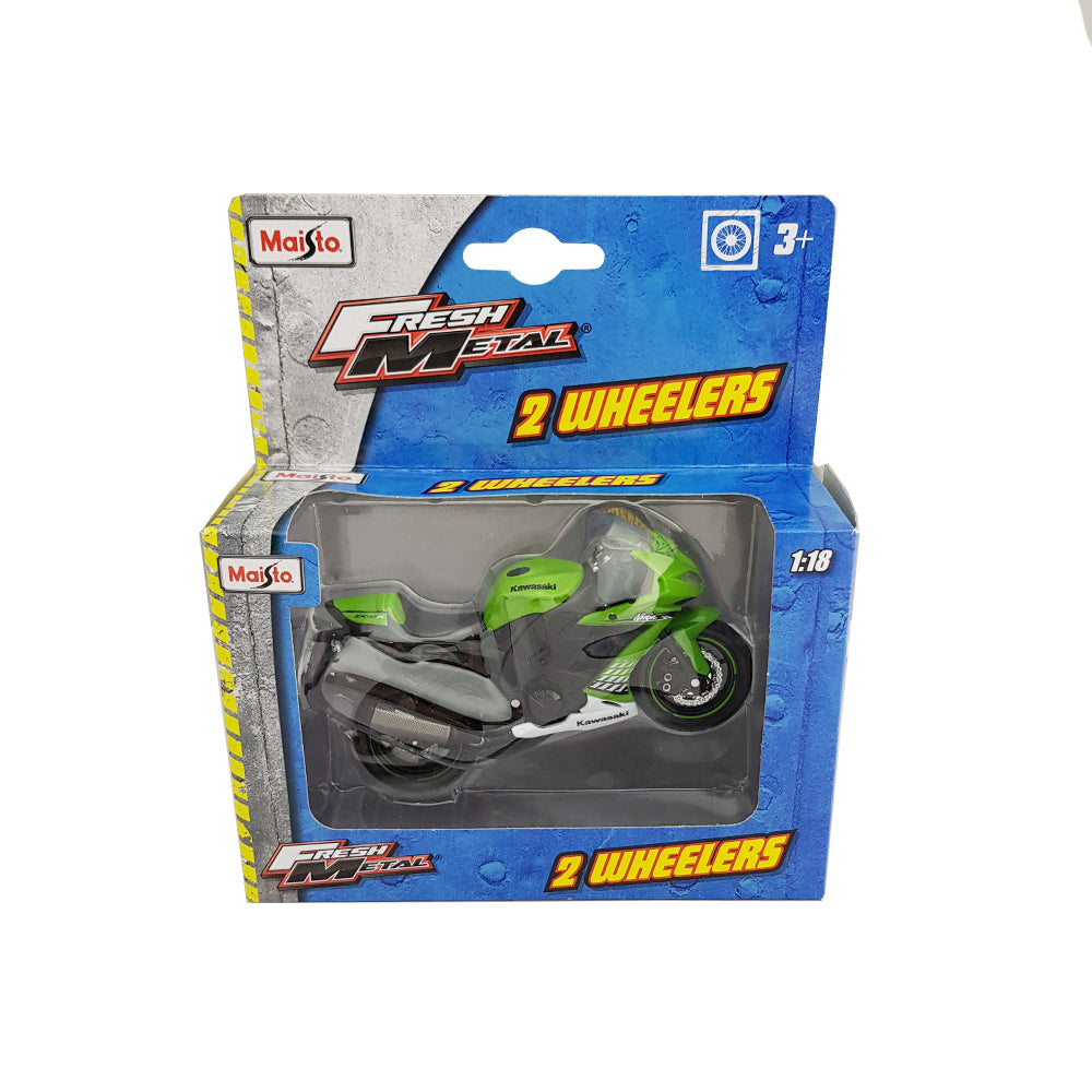 Maisto Licensed 1:18 Scale Kawasaki Ninja ZX-10 R Motorbike Diecast Model