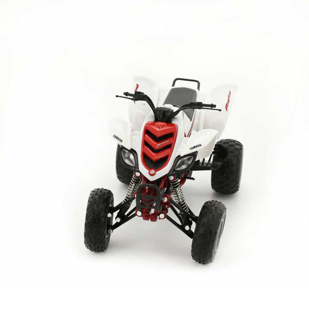 Newray Licensed 1:12 Scale Yamaha Raptor 660R White ATV Model 4 Wheel Model