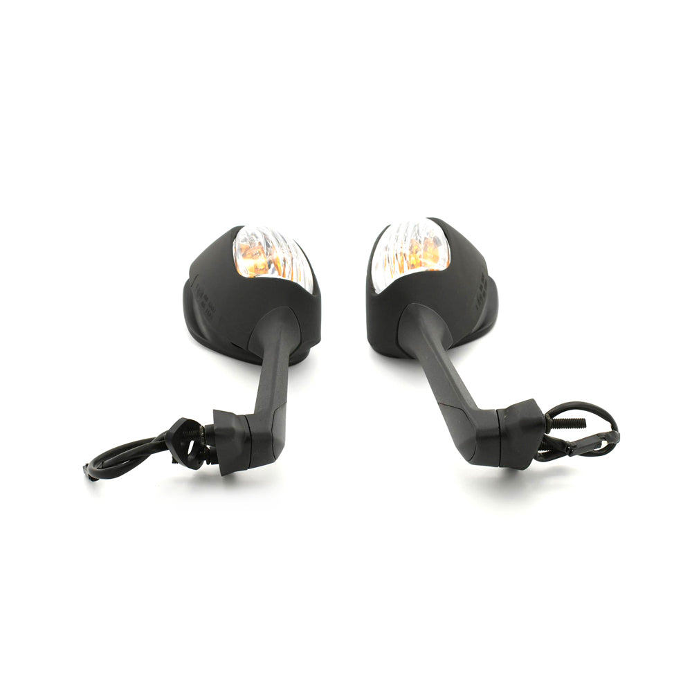 Rear View Mirror With Signal Light Left+Right Hand Fit Suzuki GSX-R1000 GSX-R1000L GSX-R600 GSX-R750