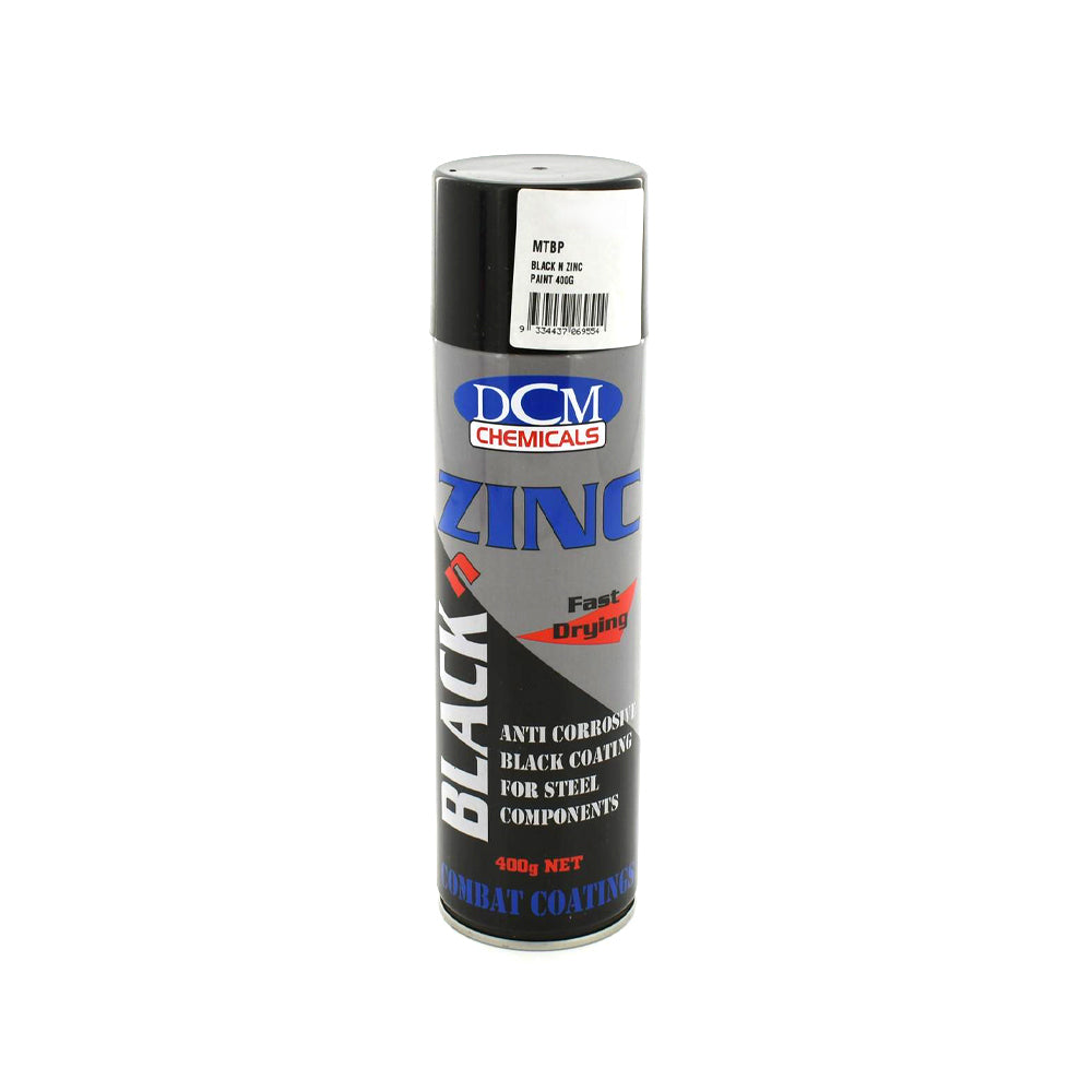 Molytec Zinc Cold Galvanised Paint Spray 400G Black Primer Steel Iron