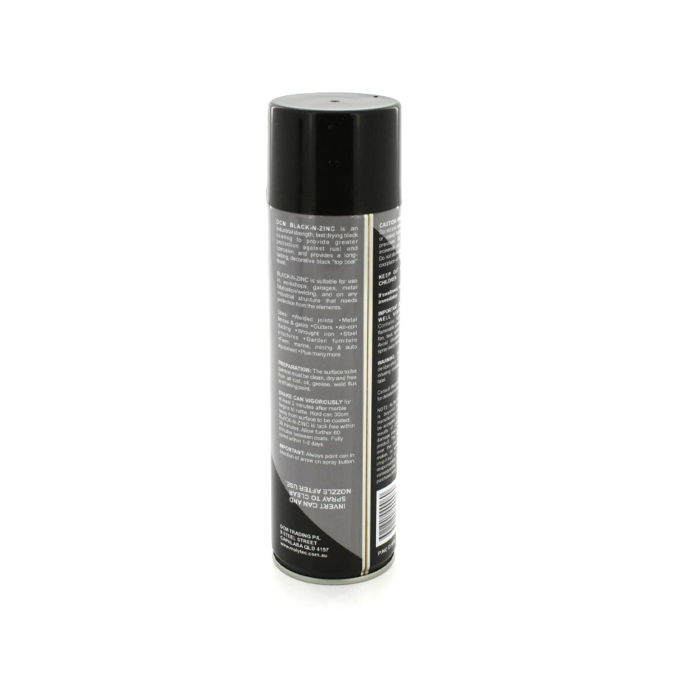 Molytec Zinc Cold Galvanised Paint Spray 400G Black Primer Steel Iron