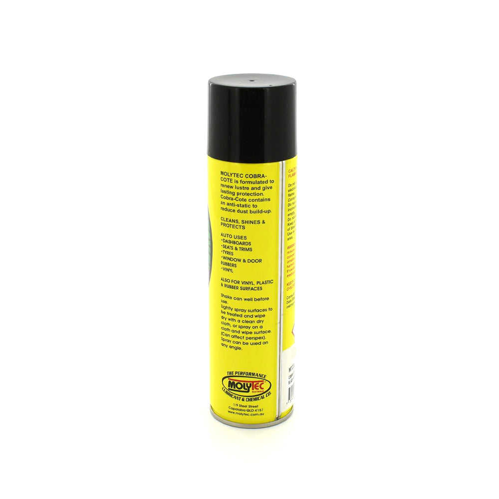 Molytec Cobra Cote Black Aqua Automotive Vinyl Protection Anti Static 250G