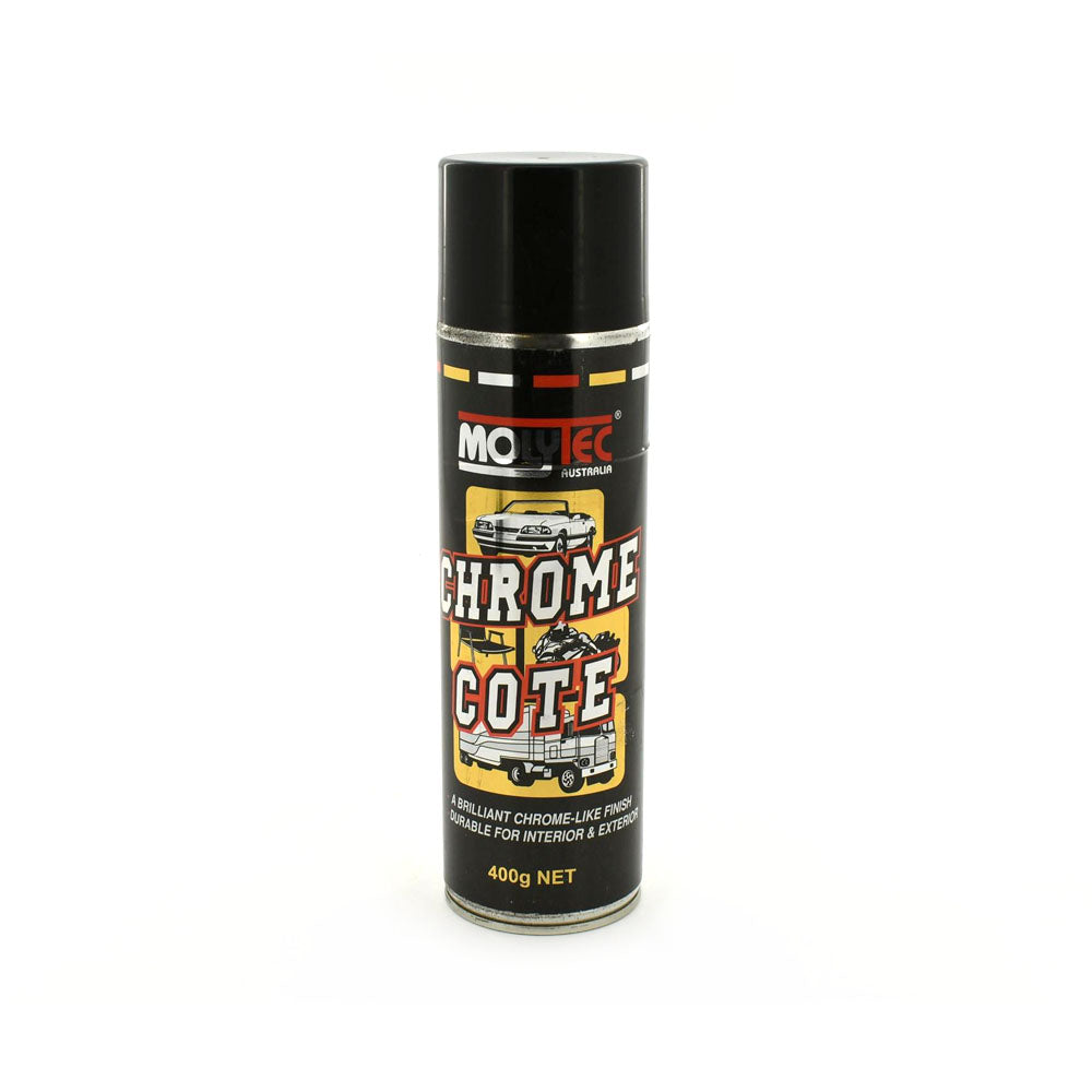 Chrome Cote Paint Can 400g Motospray Suitable for Plastics & Chassis And Metal