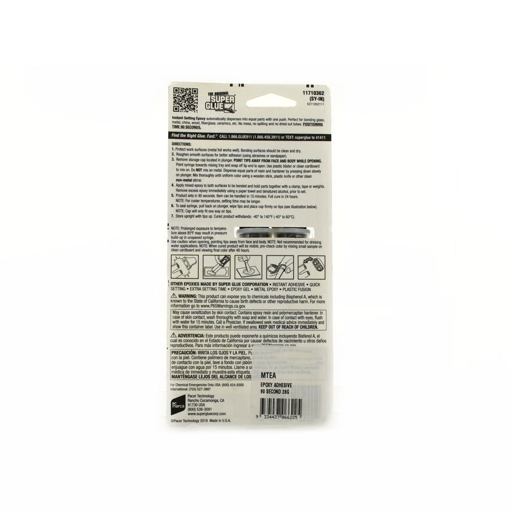 High Performance 1 X 28G Super Glue Adhesive 90 Second Instant Setting Epoxy