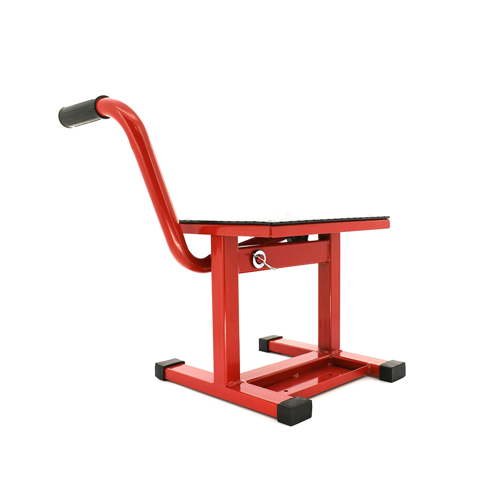 Motocross Lift Up Stand Red Heavy Duty Steel Foot Lift Stand For Most Dirt Bikes