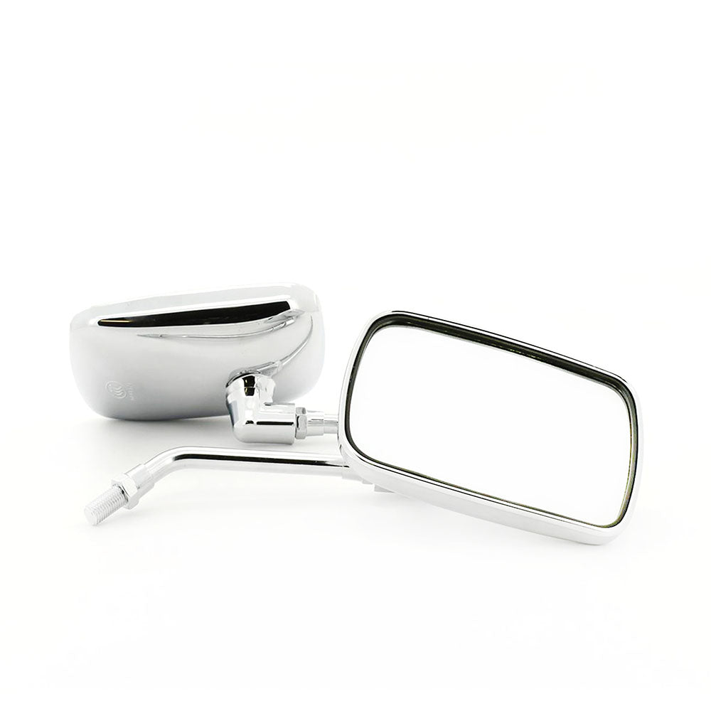 Left + Right Hand Rearview Mirror Fit Yamaha XV Style Chrome