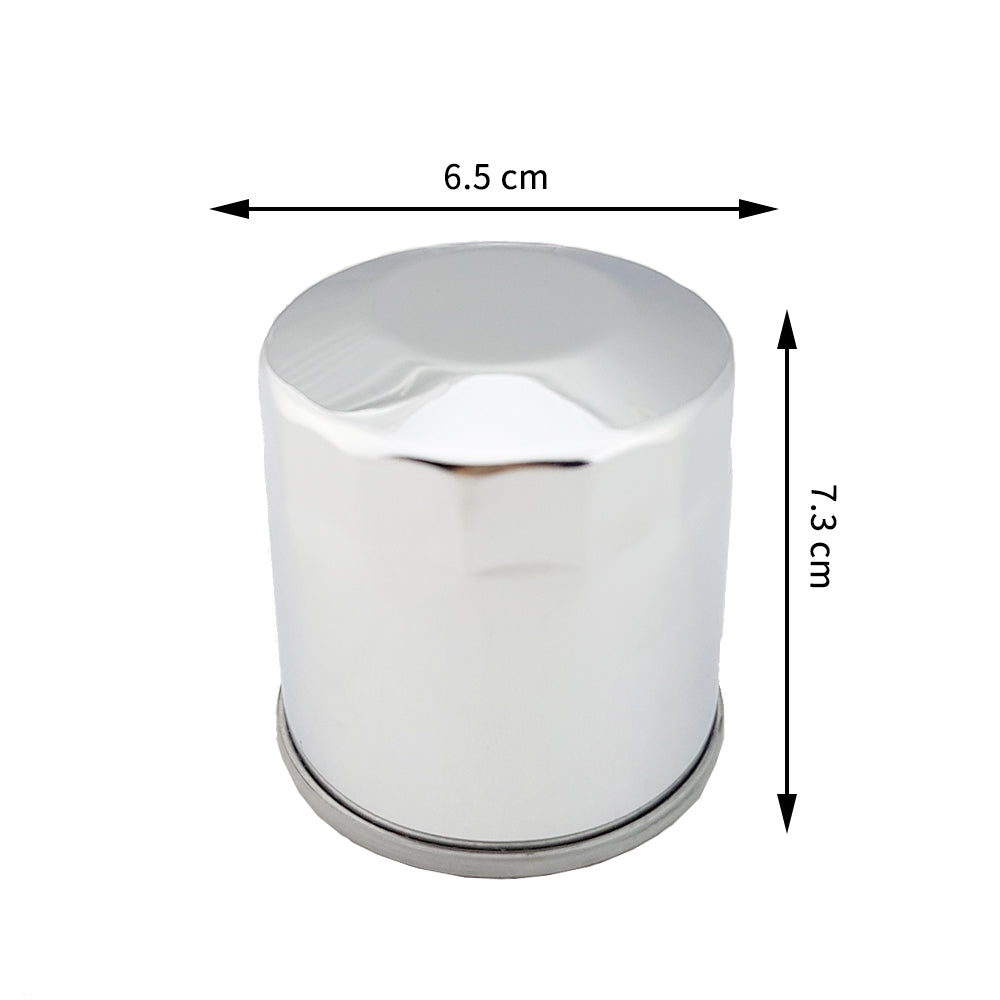 Motorcycle Silvery Oil Filter For Kawasaki EX300 Ninja 300 ABS Krt Edition Yamaha YZF1000 Thunder Ace Honda XL650V Transalp