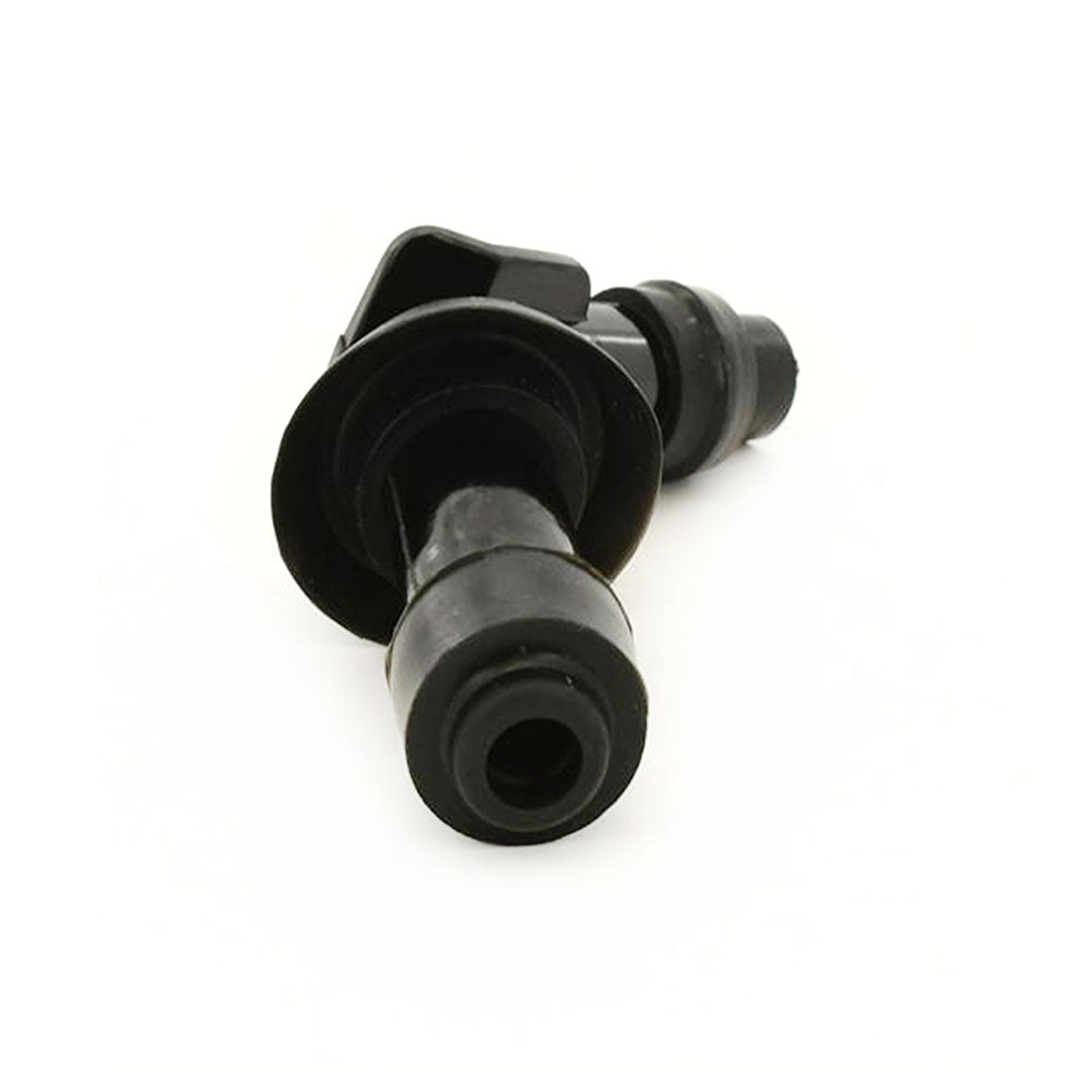 Motorcycle NGK Style Black Rubber Spark Plug Cap 120 Degree Elbow 5k Ohms