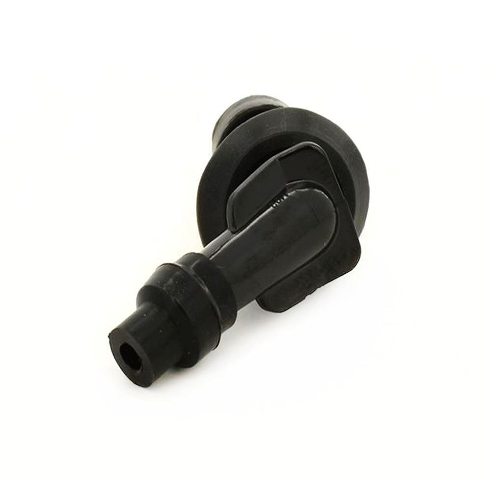 Motorcycle NGK Style Black Rubber Spark Plug Cap 120 Degree Elbow 5k Ohms