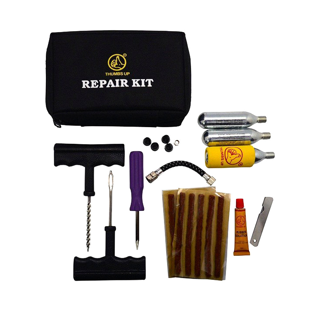 Motorcycle Motorbike Bike Co2 Tyre Tire Inflator Puncture Tubeless Repair Kit