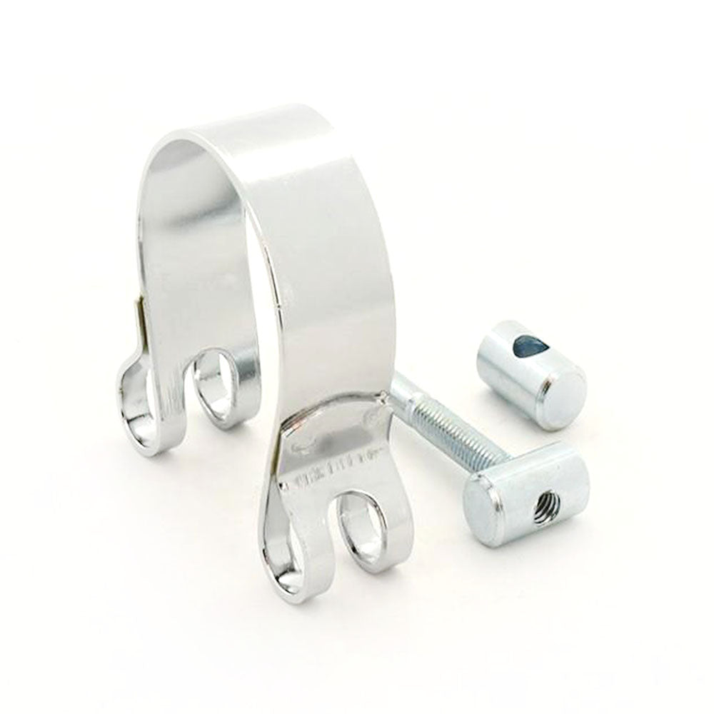 Motorcycle Universal 42mm-46mm Removable Stainless Steel Muffler Clamp