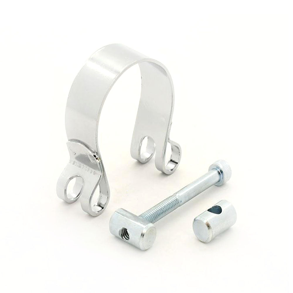 Motorcycle Universal 42mm-46mm Removable Stainless Steel Muffler Clamp