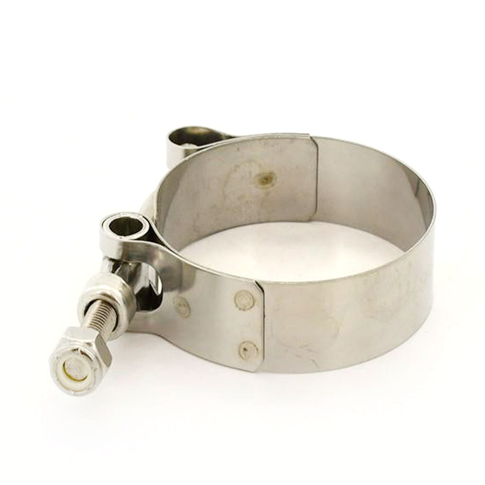 Universal Motorcycle 1mm Thick Stainless Steel 51-58.7mm Muffler Pipe Clamp