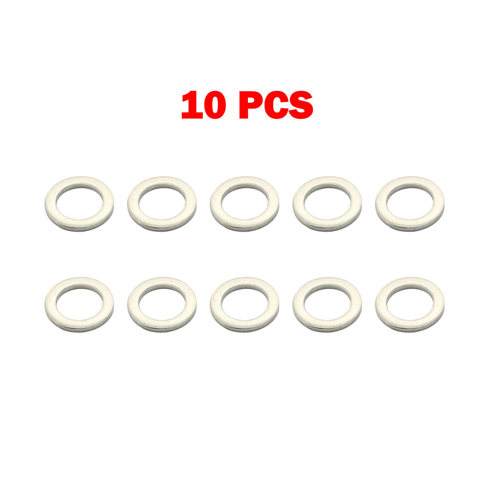 10 x 14.5mm x 21.2mm x 2mm Oil Drain Sump Plug Washer Aluminium Crush Washer
