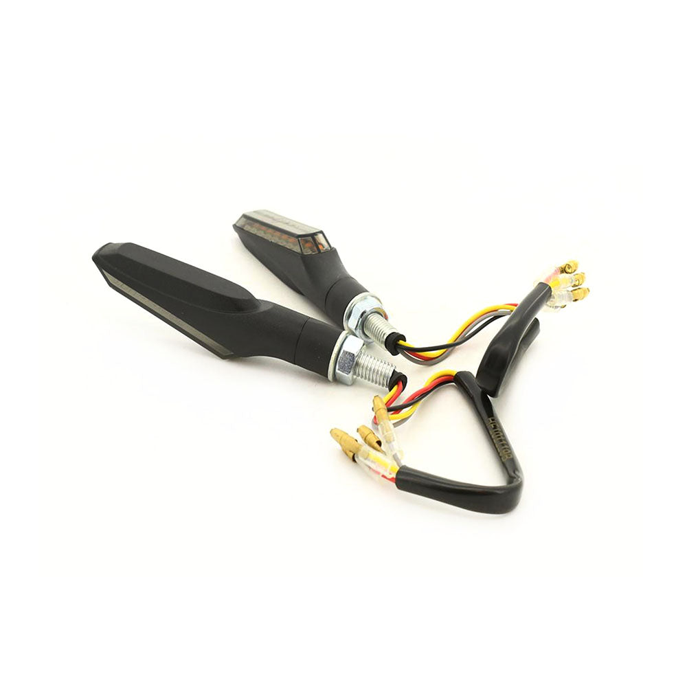 Pathway Rear LED Indicator Stop + Tail Light Indicator Smoke Lens For Motorcycle