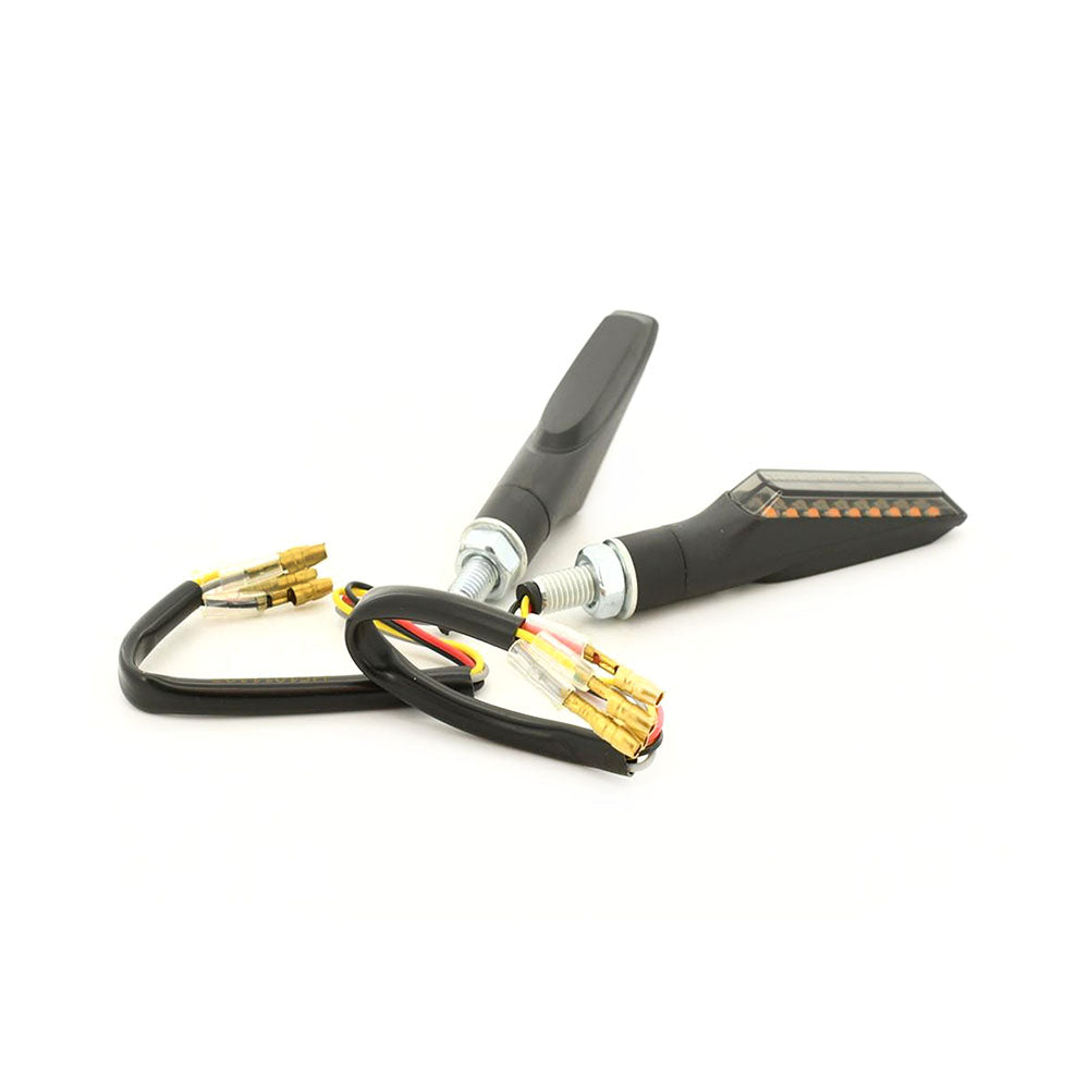Pathway Rear LED Indicator Stop + Tail Light Indicator Smoke Lens For Motorcycle