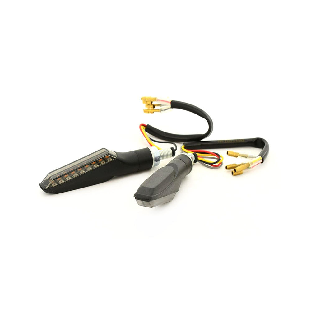 Pathway Rear LED Indicator Stop + Tail Light Indicator Smoke Lens For Motorcycle