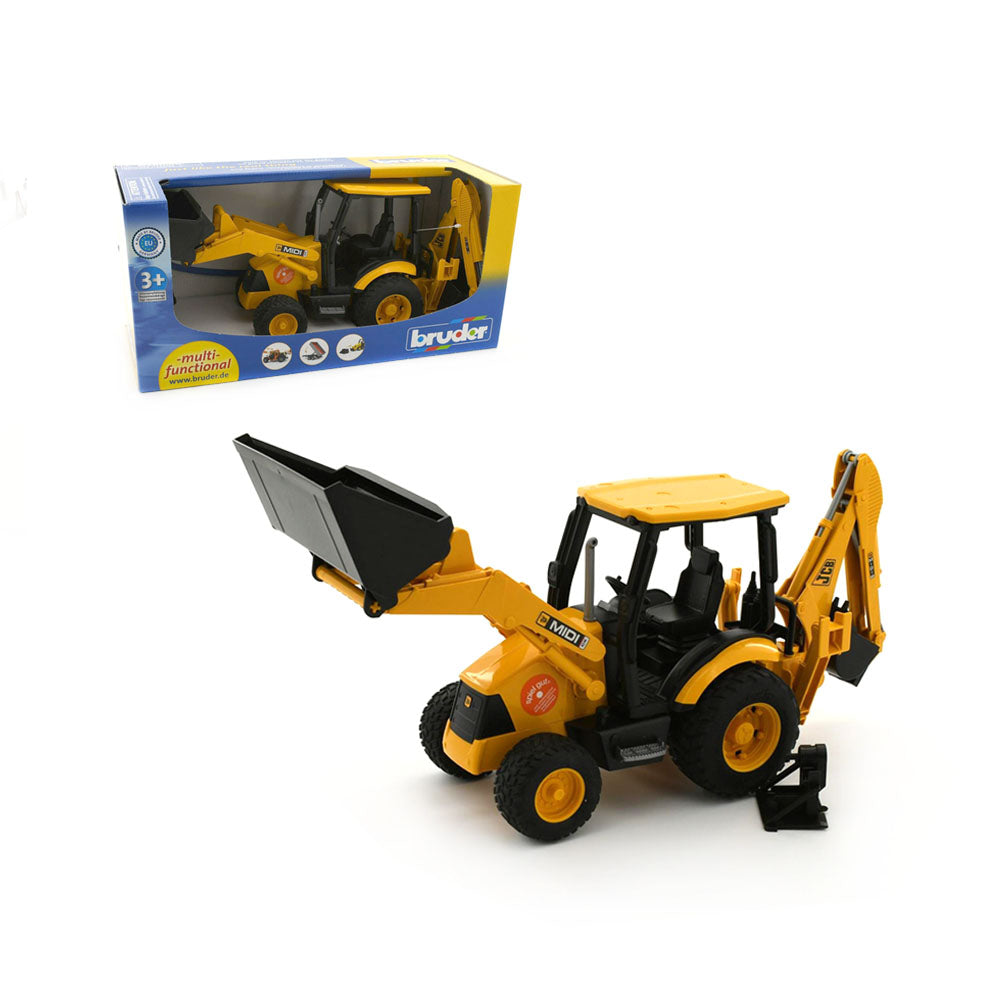 Bruder Licensed 1:16 Scale JCB MIDI CX Backhoe loader Yellow