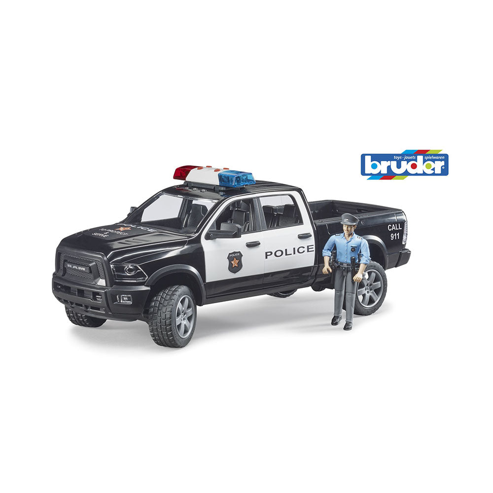 Bruder Licensed 1:16 Scale RAM 2500 Police truck with policeman