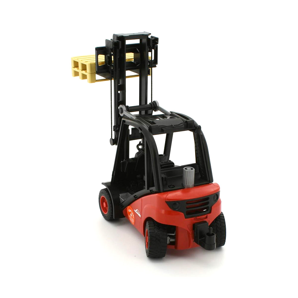 Bruder Licensed 1:16 Scale Linde Fork Lift H30D Red With 2 Pallets