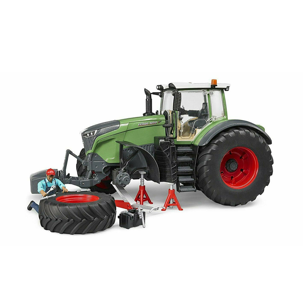 Bruder Licensed 1:16 Scale Fendt 1050 Vario With Mechanic & Garage Equipment