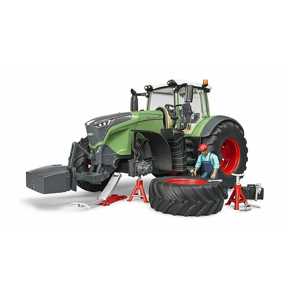 Bruder Licensed 1:16 Scale Fendt 1050 Vario With Mechanic & Garage Equipment