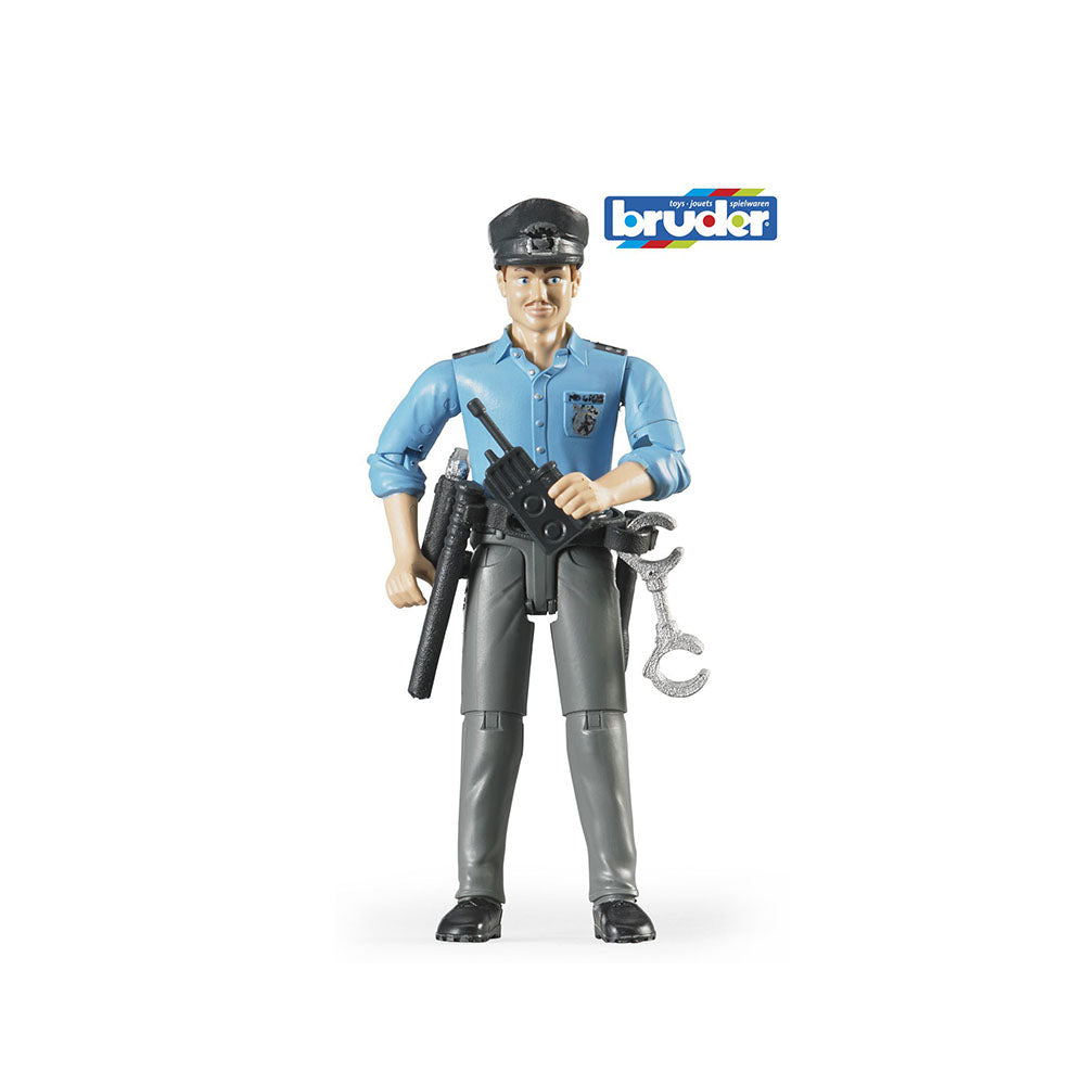 Bruder Licensed 1:16 Scale Bworld Policeman Light Skin With Accessories 60050 For Kids 4y +
