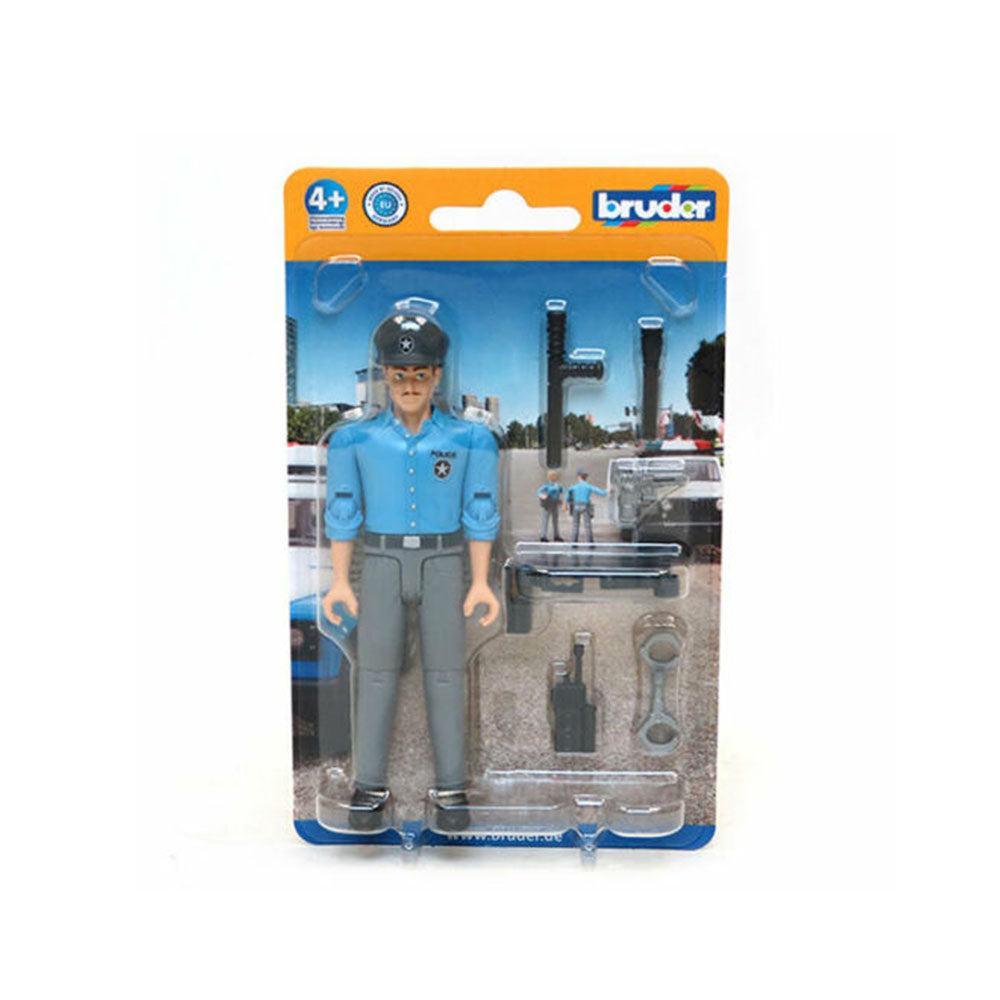 Bruder Licensed 1:16 Scale Bworld Policeman Light Skin With Accessories 60050 For Kids 4y +