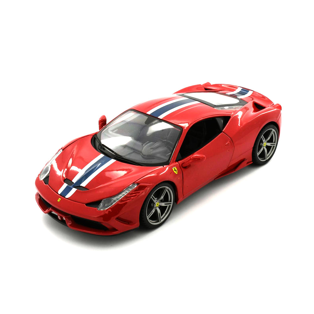 Bburago Licensed 1:18 Scale Ferrari Race&Play 458 Speciale Red Ferrari Diecast Model Car