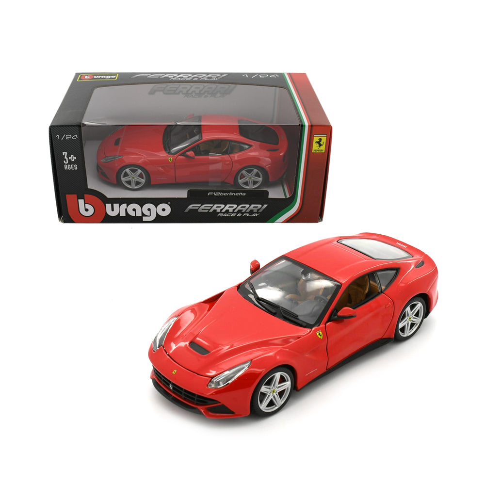 Bburago Licensed 1:24 Scale Ferrari R&P F12 Berlinetta Diecast Model Car Red