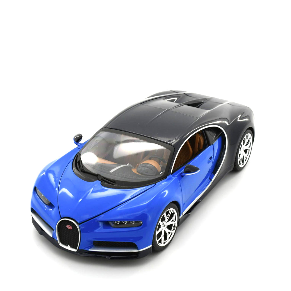 Bburago Licensed 1:18 Scale 2017 Bugatti Chiron Diecast Model Car Blue